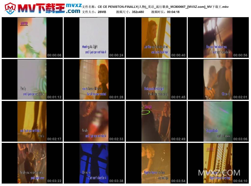 CE CE PENISTON-FINALLY(人物)_英语_流行歌曲_MC800667